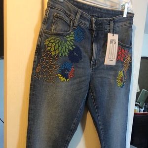 Embroidered jeans